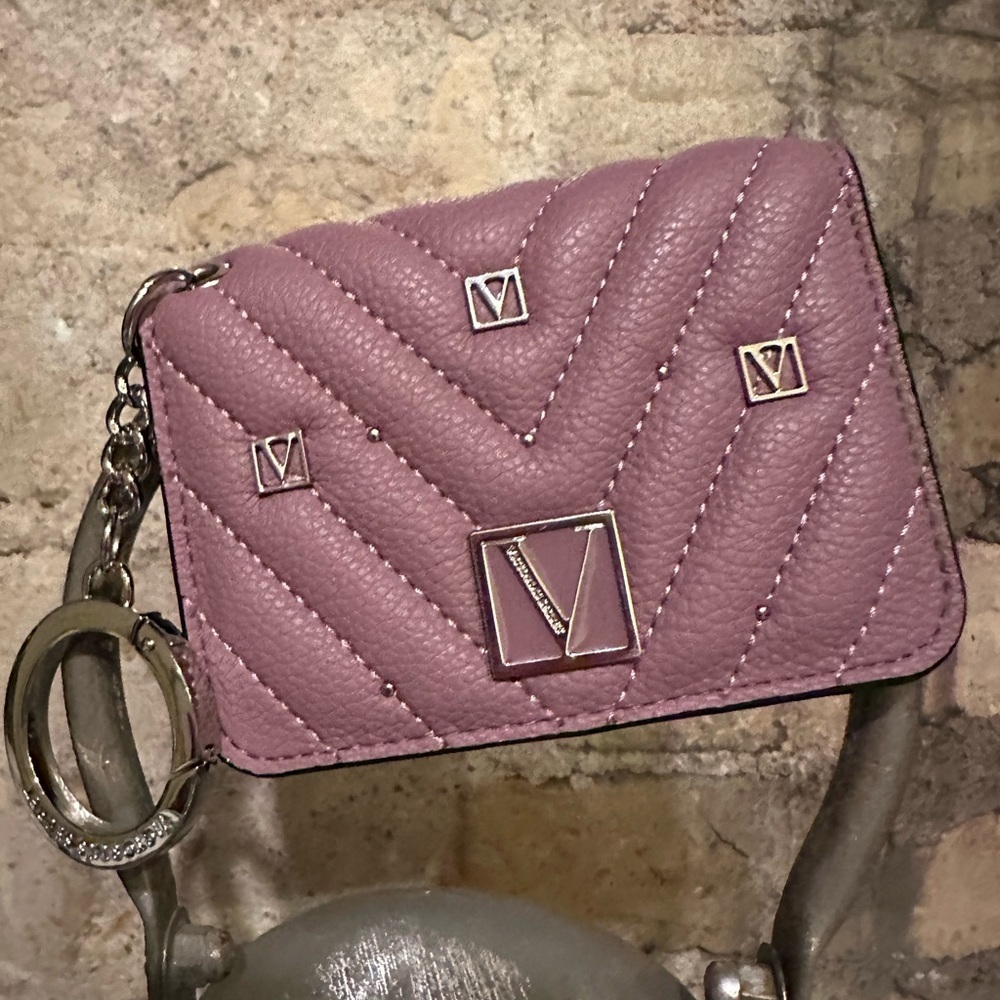 Victoria's Secret Quilted Purple Card/ID